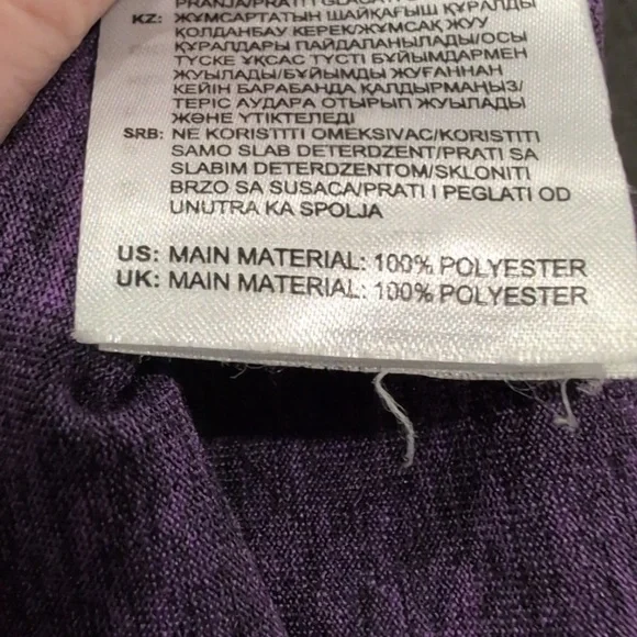 Adidas Heathered Purple Razorback Tank Top - Picture 5 of 5